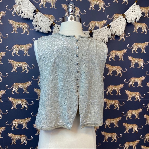 Free People Taupe Fancy Top - Picture 4 of 5